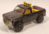 1990 Hot Wheels Power Plower Truck Painted Black Die Cast Toy Car Vehicle