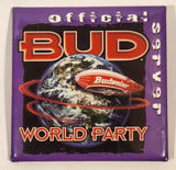 Budweiser Bud World Party Official Server 2 1/8" x 2 1/8" Pin