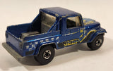 1987 Hot Wheels Jeep Scrambler Blue Die Cast Toy Car Vehicle