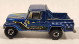 1987 Hot Wheels Jeep Scrambler Blue Die Cast Toy Car Vehicle