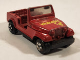 Vintage ERTL Style No. 8405 or 3405 Jeep Wrangler Red Die Cast Toy Car Vehicle