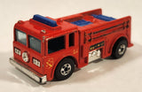 1982 Hot Wheels Fire Eater Red Fire Truck Die Cast Toy Car Vehicle - BW - Blue Lights