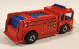 1982 Hot Wheels Fire Eater Red Fire Truck Die Cast Toy Car Vehicle - BW - Blue Lights
