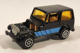Yatming No. 1603 Jeep CJ-7 Hardtop Black Die Cast Toy Car Vehicle