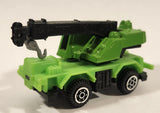 Yatming Style Crane Truck Green Die Cast Toy Car Vehicle