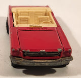 1991 Hot Wheels 1965 Ford Mustang Convertible Dark Red WW Die Cast Toy Car Vehicle - Opening Hood