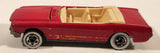 1991 Hot Wheels 1965 Ford Mustang Convertible Dark Red WW Die Cast Toy Car Vehicle - Opening Hood