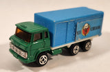 Vintage Yatming Style Hino Semi Delivery Truck Ice Cream Green and Blue Die Cast Toy Car Vehicle - Hong Kong