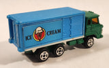 Vintage Yatming Style Hino Semi Delivery Truck Ice Cream Green and Blue Die Cast Toy Car Vehicle - Hong Kong