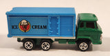 Vintage Yatming Style Hino Semi Delivery Truck Ice Cream Green and Blue Die Cast Toy Car Vehicle - Hong Kong
