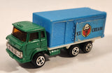 Vintage Yatming Style Hino Semi Delivery Truck Ice Cream Green and Blue Die Cast Toy Car Vehicle - Hong Kong