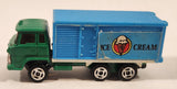 Vintage Yatming Style Hino Semi Delivery Truck Ice Cream Green and Blue Die Cast Toy Car Vehicle - Hong Kong