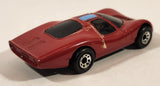 Vintage 1988 Matchbox Super G.T. BR 19/20 Ford Group 6 Dark Red Maroon #18 Die Cast Toy Car Vehicle