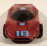 Vintage 1988 Matchbox Super G.T. BR 19/20 Ford Group 6 Dark Red Maroon #18 Die Cast Toy Car Vehicle