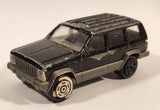 Majorette No. 224 Jeep Cherokee Black 1/60 Scale Die Cast Toy Car Vehicle with Opening Hatch