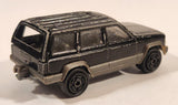 Majorette No. 224 Jeep Cherokee Black 1/60 Scale Die Cast Toy Car Vehicle with Opening Hatch
