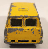 Vintage 1981 Universal Studios Yatming No. 1501 Ford Econoline E-150 Van Yellow with Green Graphics Die Cast Toy Car Vehicle