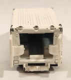 1989 Hot Wheels Workhorses American Ambulance White Die Cast Toy Car Emergency Paramedics Rescue Vehicle with Opening Rear Doors