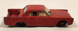Vintage 1970s Lesney Matchbox Series No. 31 Lincoln Continental Painted Red Die Cast Toy Car Vehicle
