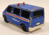 Majorette Sonic Flashers No. 243 Ford Transit Van Police Blue 1/60 Scale Die Cast Toy Car Vehicle