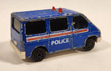 Majorette Sonic Flashers No. 243 Ford Transit Van Police Blue 1/60 Scale Die Cast Toy Car Vehicle