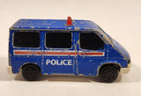 Majorette Sonic Flashers No. 243 Ford Transit Van Police Blue 1/60 Scale Die Cast Toy Car Vehicle
