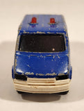 Majorette Sonic Flashers No. 243 Ford Transit Van Police Blue 1/60 Scale Die Cast Toy Car Vehicle