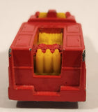 1986 Hot Wheels Workhorses Rescue Ranger Red Fire Truck Die Cast Toy Car Vehicle - Yellow lights