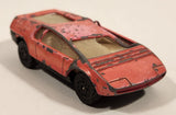 1970s Corgi Juniors Whizzwheels #77 Ital Design Bizzarrini Manta Hot Pink Die Cast Toy Car Vehicle