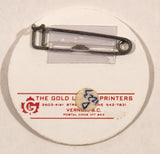 1977 Kelowna Wrigley Provincial Playoff Midget Hockey 1 7/8" Thin Plastic Pin