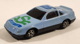 Unknown Brand Sky Blue Sports Car #25 Die Cast Toy Car Vehicle Made in China