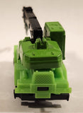 Yatming Style Crane Truck Green Die Cast Toy Car Vehicle