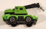 Yatming Style Crane Truck Green Die Cast Toy Car Vehicle