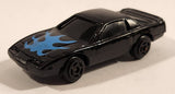 Unknown Brand Black Car with Blue Flames On The Hood Die Cast Toy Car Vehicle