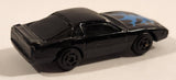 Unknown Brand Black Car with Blue Flames On The Hood Die Cast Toy Car Vehicle