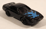 Unknown Brand Black Car with Blue Flames On The Hood Die Cast Toy Car Vehicle
