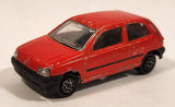 Majorette No. 270 Renault Clio Red 1/43 Scale Die Cast Toy Car Vehicle with Opening Hatch
