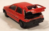 Majorette No. 270 Renault Clio Red 1/43 Scale Die Cast Toy Car Vehicle with Opening Hatch