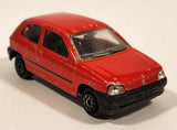 Majorette No. 270 Renault Clio Red 1/43 Scale Die Cast Toy Car Vehicle with Opening Hatch