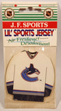 J. F. Sports Lil' Sports Jersey Hanging Car Air Freshener Desodorisant Vancouver Canucks New in Package