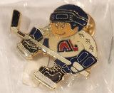 J. F. Sports Lil' Sports Brat NHL Quebec Nordiques Hockey Player Enamel Metal Lapel Pin New in Bag