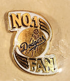 Ace MLB Los Angeles Dodgers No. 1 Fan Enamel Metal Lapel Pin New On Card Sealed in Plastic