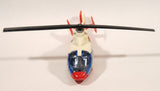 Majorette No. 322 Dauphin 2 SA 365 Coast Guard Helicopter Red White 1/87 Scale Plastic Toy Aircraft with Retractable Landing Gear