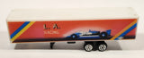 Summer S8567 L. A. Racing Semi Container Trailer White Plastic Die Cast Toy Car Vehicle