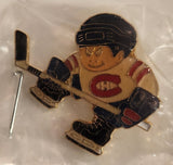 J. F. Sports Lil' Sports Brat NHL Montreal Canadiens Hockey Player Enamel Metal Lapel Pin New in Bag