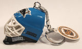 J.F.S. NHL San Jose Sharks Goalie Mask Helmet Key Chain New with Tag