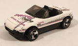 1999 Hot Wheels Mazda MX-5 Miata Convertible White Die Cast Toy Car Vehicle