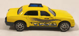 2003 Matchbox Hero City Taxi Cab #36 Yellow Die Cast Toy Car Vehicle