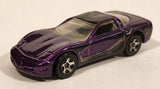 2002 Hot Wheels '97 Corvette Purple Die Cast Toy Car Vehicle