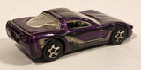 2002 Hot Wheels '97 Corvette Purple Die Cast Toy Car Vehicle
